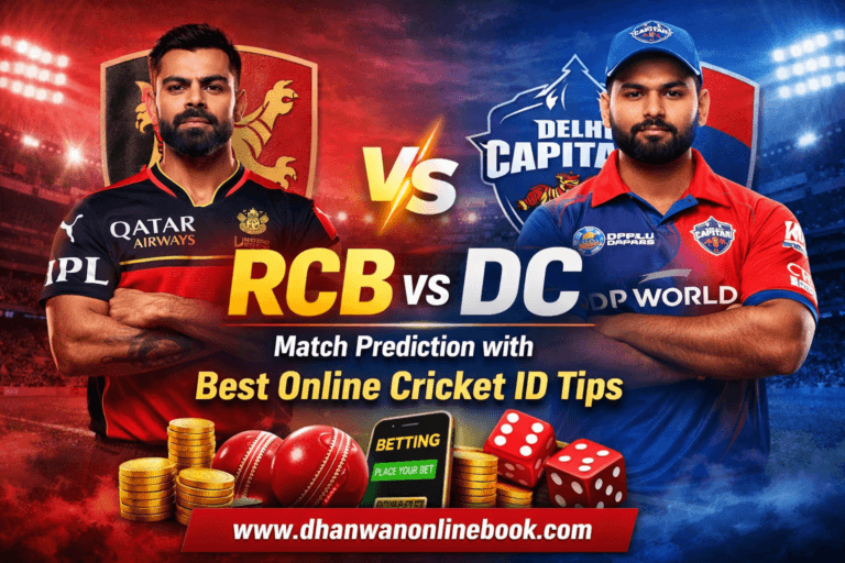 RCB vs DC Match Prediction with Best Online Cricket ID Tips