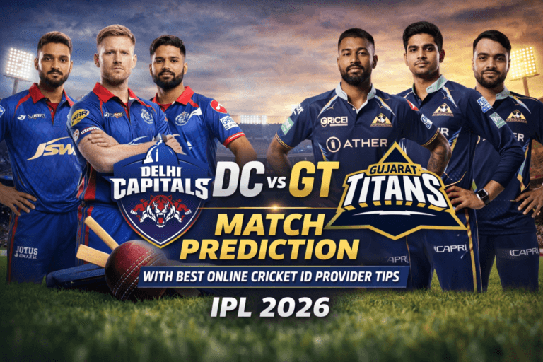 DC vs GT Match Prediction with Best Online Cricket ID Provider Tips in 2026